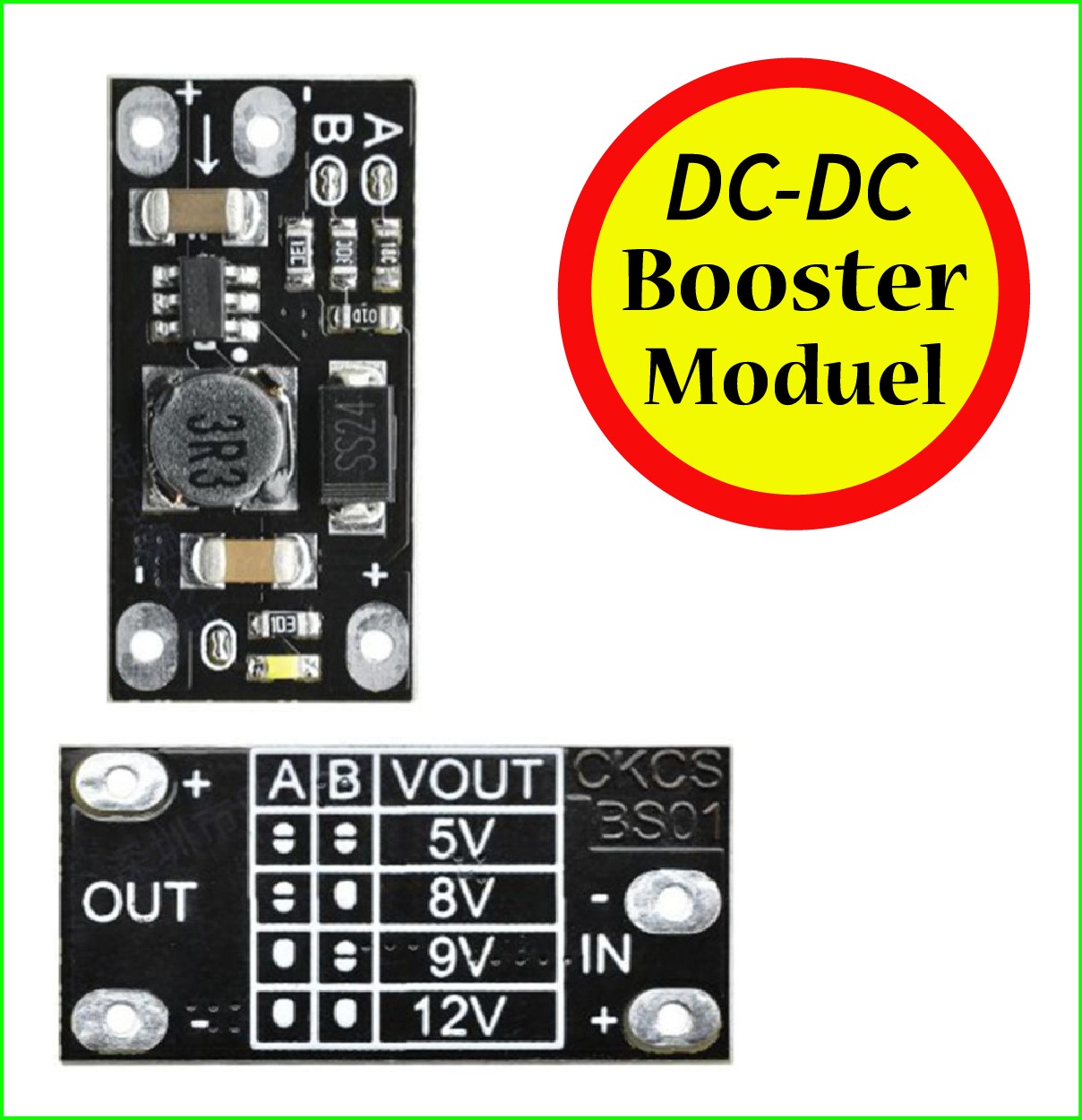 Mini DC-DC Boost Step Up Converter 3V 3.2V 3.3V 3.7V 5V 9V to 5V 8V 9V 12V Voltage Regulator  Board Module.