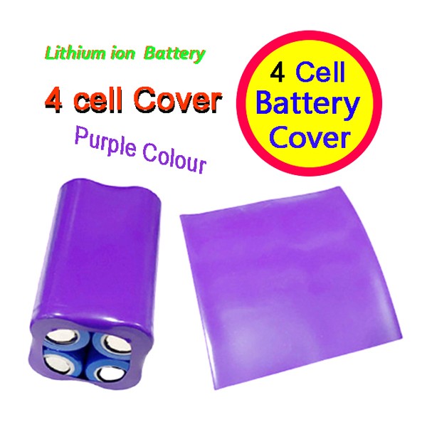 18650 lithium battery PVC Heat Shrinkable Film 4 battery outer skin heat shrinkable Tube