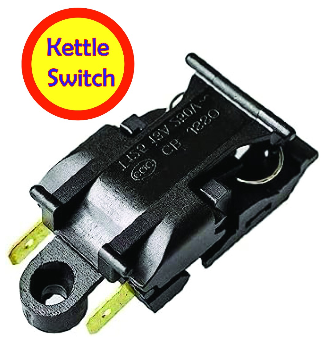 Electric Kettle Switch 13A 250V, Auto-Cut off Thermostat Switch for Electric Kettle, 2 Pin